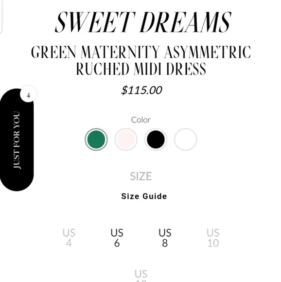 Club L London SWEET DREAMS GREEN MATERNITY ASYMMETRIC RUCHED MIDI DRESS NWT - Picture 2 of 7